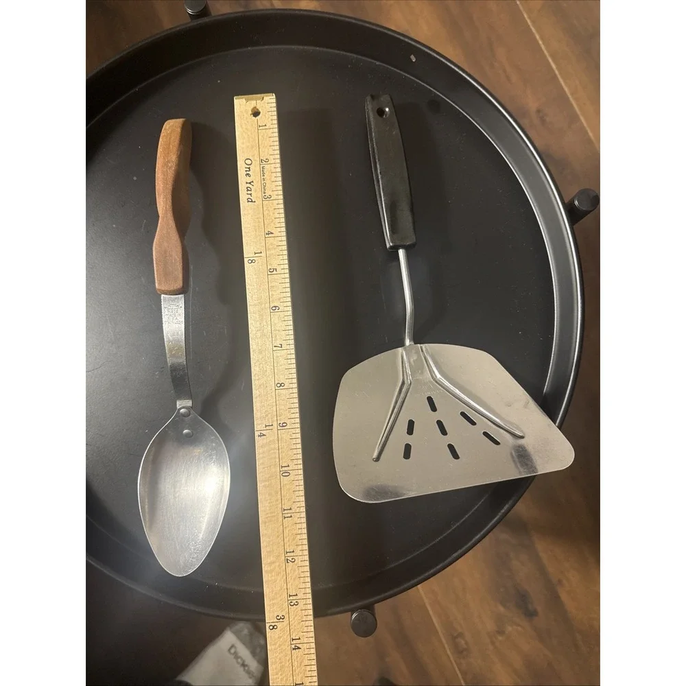 Vintage Foley & Cutco #12 Kitchen Utensil Set Silver Wide Spatula Spoon USA Made